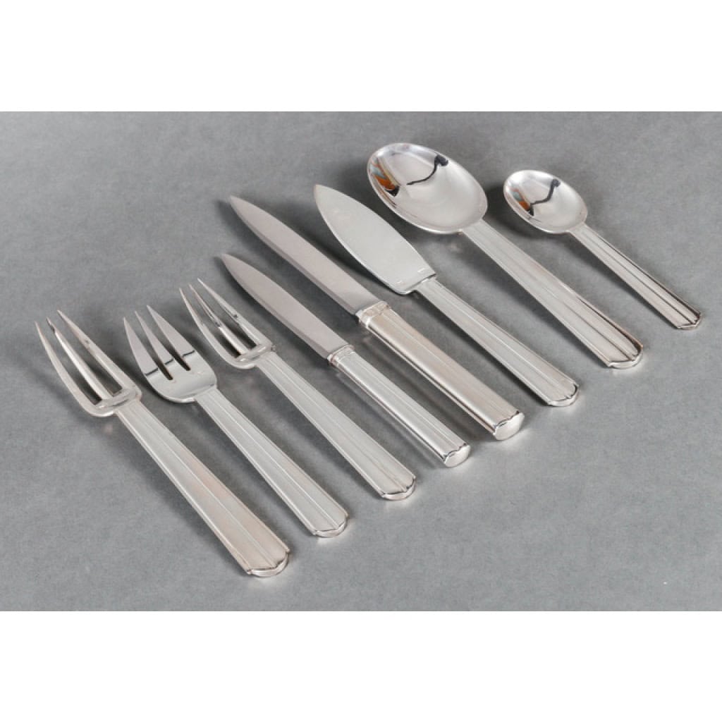 Jean E. Puiforcat – Ménagère « Chantaco » 71 pièces 8 Jean E. Puiforcat – Ménagère « Chantaco » 71 pièces 8