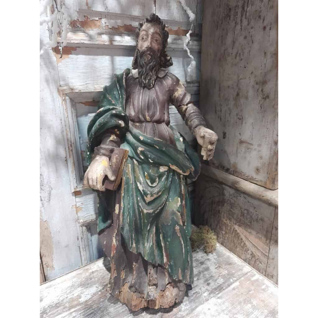 Saint Paul, bois polychrome, XVIIIÈME 3