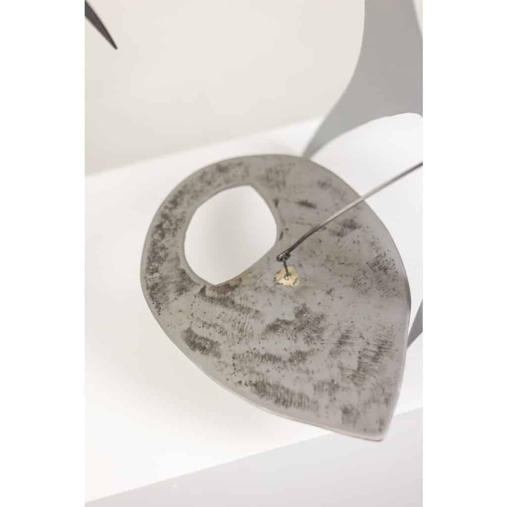 Olivier Vonet Sculpture en métal laqué noir, bleu et rouge. Contemporain 11