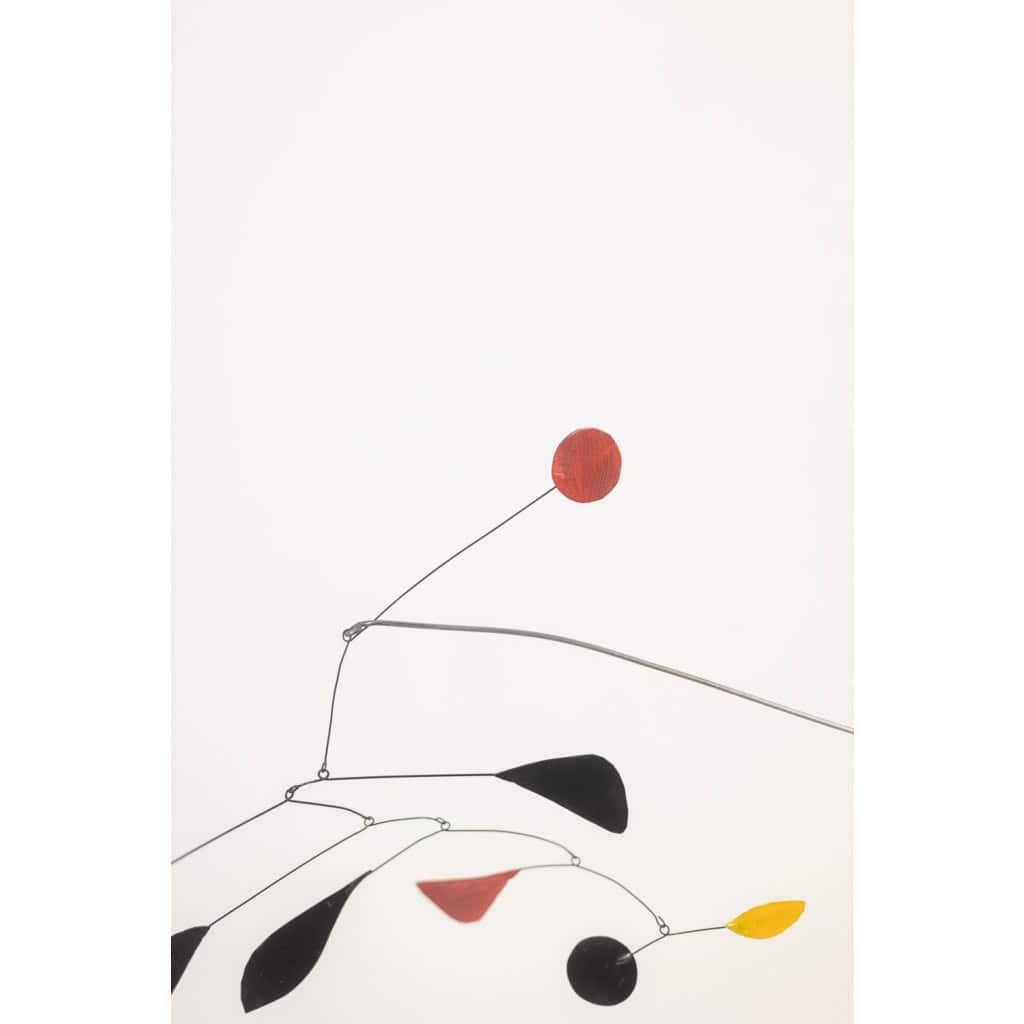 Olivier Vonet Sculpture en métal laqué noir, rouge et jaune. Contemporain 7