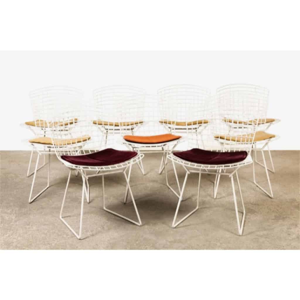 Harry BERTOIA (1915-1978) pour KNOLL INTERNATIONAL, éditeur. 4 Chaises « Diamond » 5