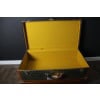 Valise Goyard ancienne 86 cm en toile a chevrons 32 Valise Goyard ancienne 86 cm en toile a chevrons 32