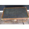 Valise Goyard ancienne 86 cm en toile a chevrons 35 Valise Goyard ancienne 86 cm en toile a chevrons 35