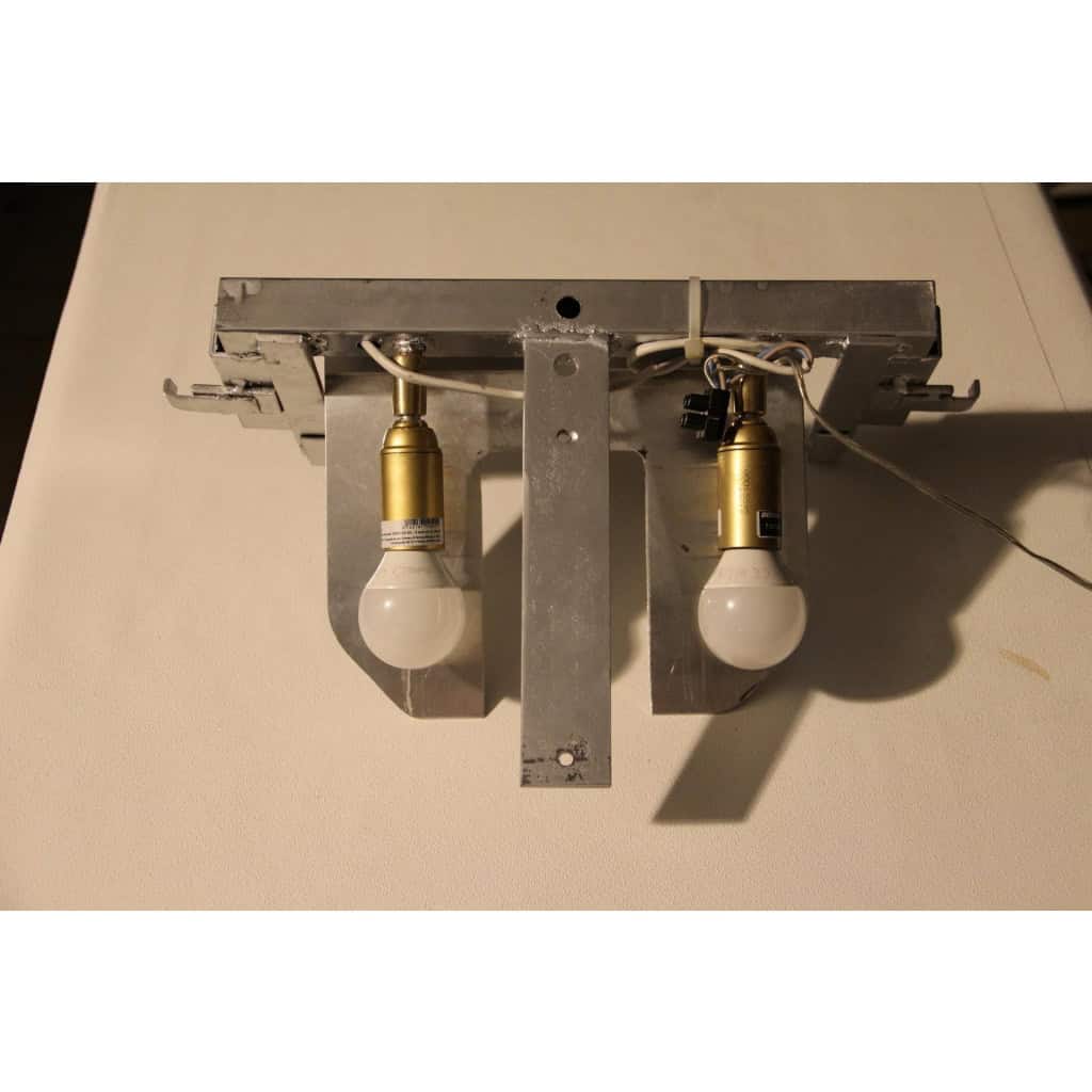 Paire d&rsquo;appliques Carlo Nasonmoderne en verre de Murano noir,irisé et cristal pour Mazzega 18