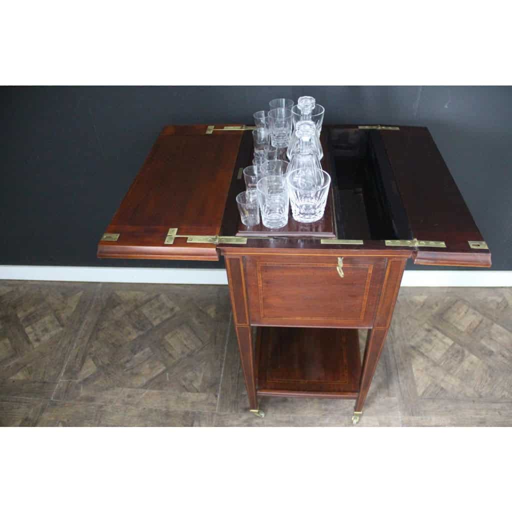 Bar d&rsquo;appartement art deco,bar automatique Maple et Cristal Baccarat 20