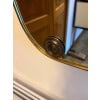 Miroir moderniste Italien en laiton doré années 60, style Gio Ponti,Fontana Arte 40