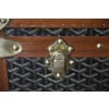 Valise Goyard ancienne 86 cm en toile a chevrons 23 Valise Goyard ancienne 86 cm en toile a chevrons 23