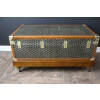 Valise Goyard ancienne 86 cm en toile a chevrons 28 Valise Goyard ancienne 86 cm en toile a chevrons 28