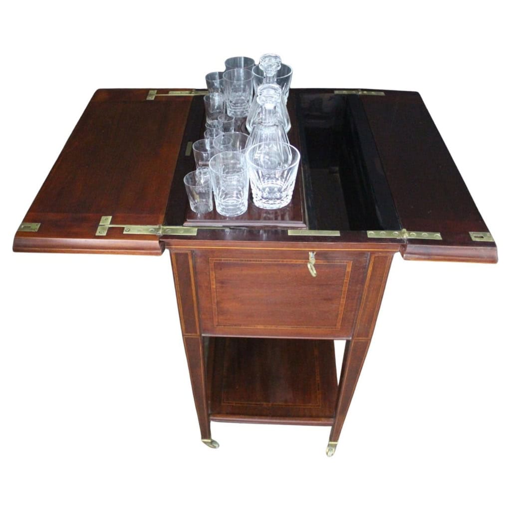 Bar d&rsquo;appartement art deco,bar automatique Maple et Cristal Baccarat 3