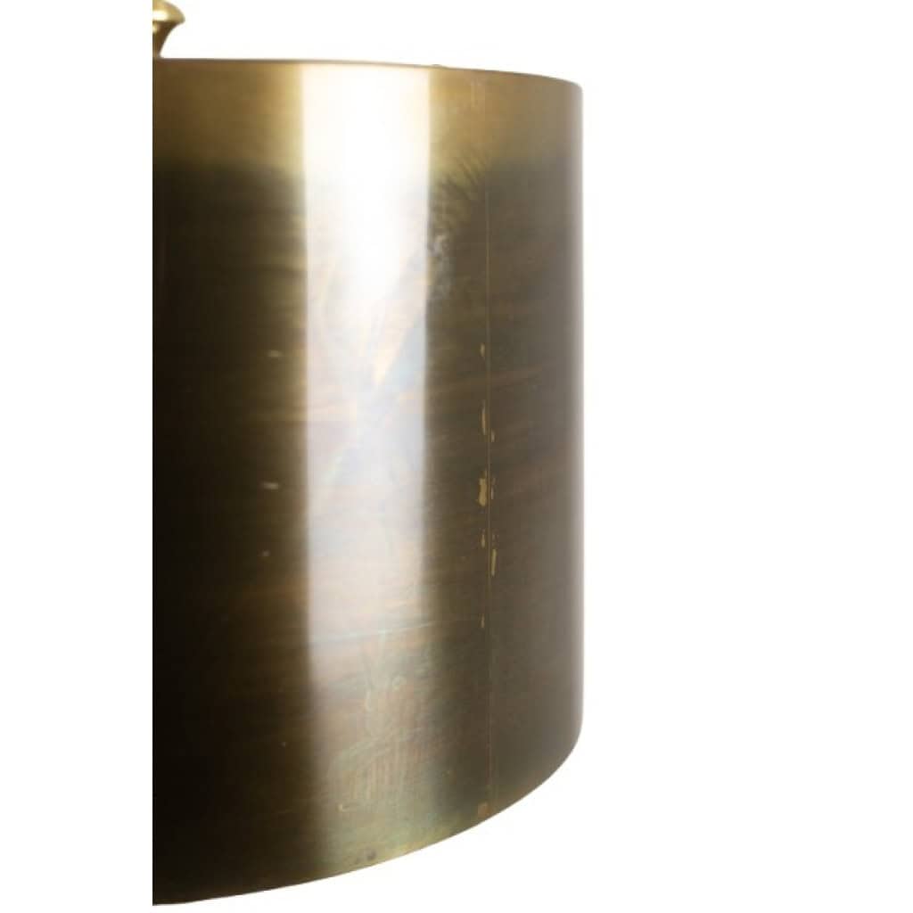 Maison Charles, Lampe « agave » en bronze doré et laiton patiné. Années 70 11