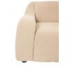 Paire de larges et confortables fauteuils en tissu beige. Contemporains 17