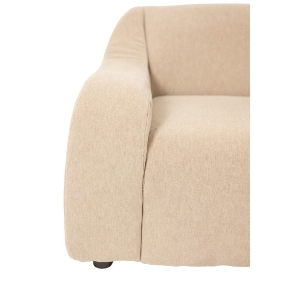 Paire de larges et confortables fauteuils en tissu beige. Contemporains 8