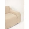 Paire de larges et confortables fauteuils en tissu beige. Contemporains 18