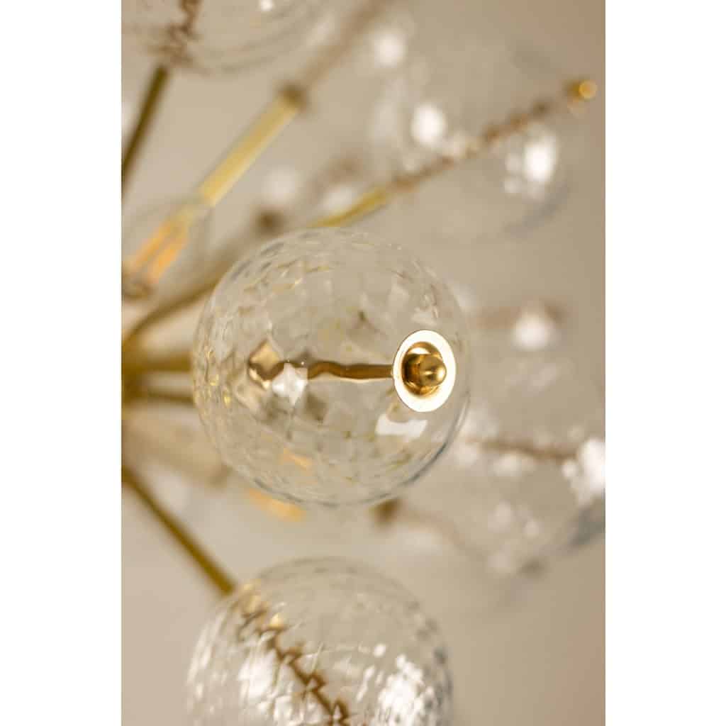 Kamenicky Senov, édité par. Paire de lustres en laiton et verre. Vers 1970 9