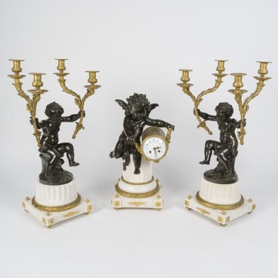 Grande Garniture De Cheminée Louis XVI