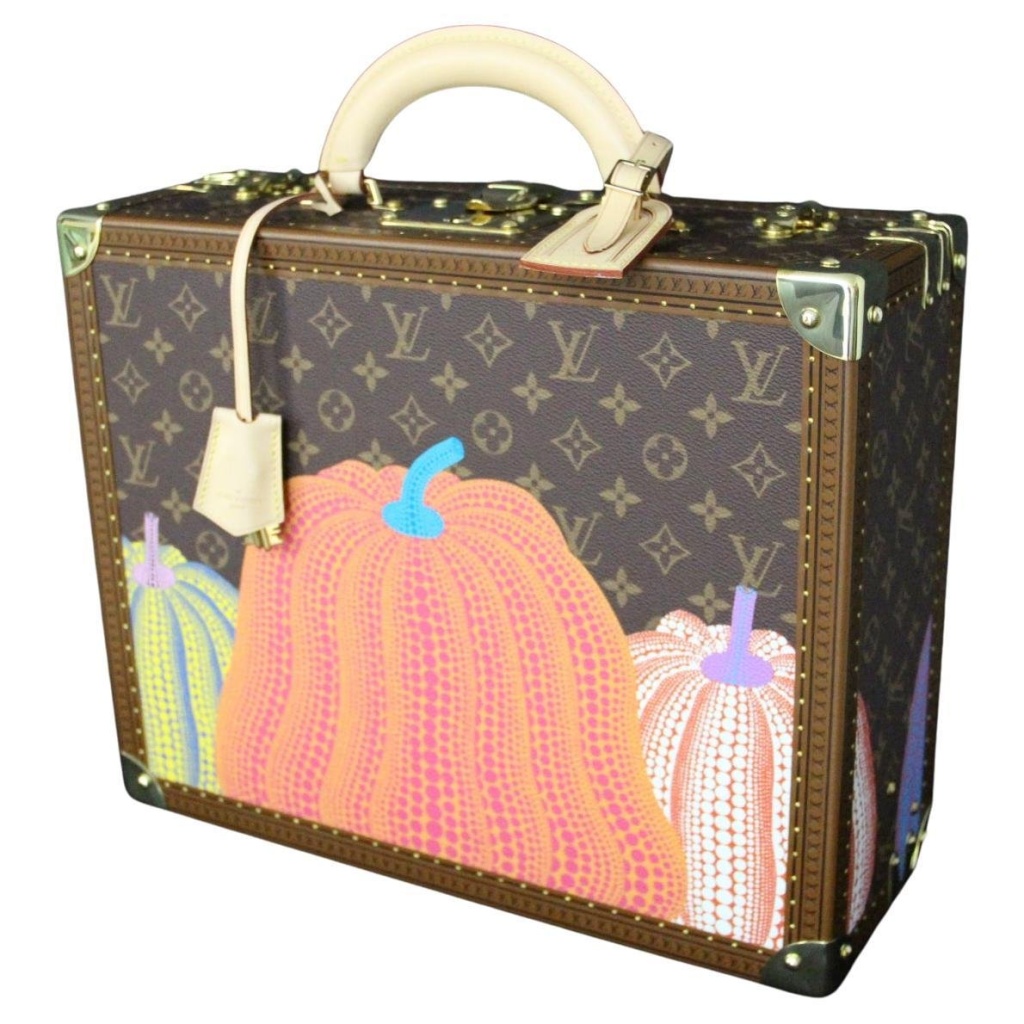 Valise Vuitton Cotteville 40 X Yayoi Kusama Citrouilles edition limitée Monogram 3