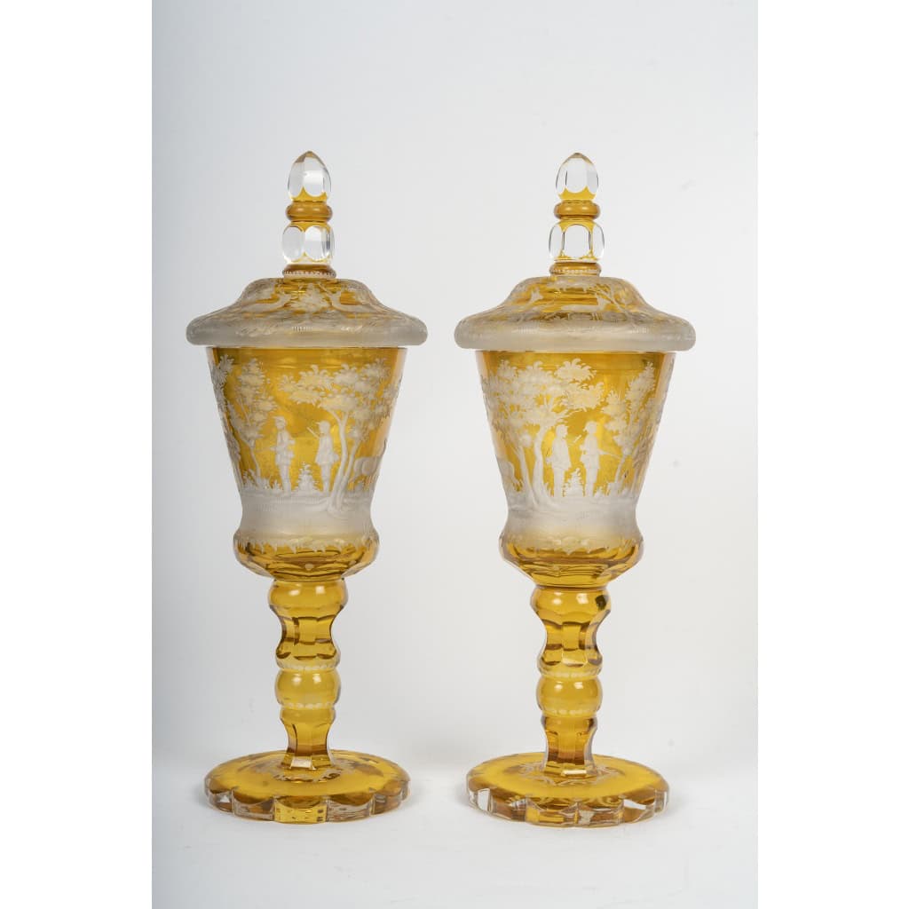 Paire De vases Bohème, Circa 1880 3