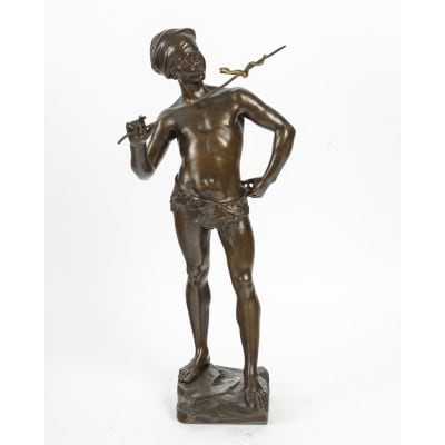 Adolphe Jean LAVERGNE (1863-1928), Le charmeur de serpent Adolphe Jean LAVERGNE (1863-1928), Le charmeur de serpent