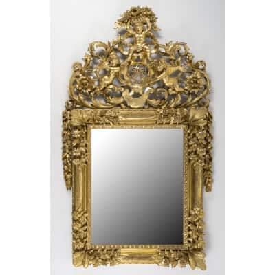 Miroir lyonnais Du XVIII ème Siècle. Miroir lyonnais Du XVIII ème Siècle.