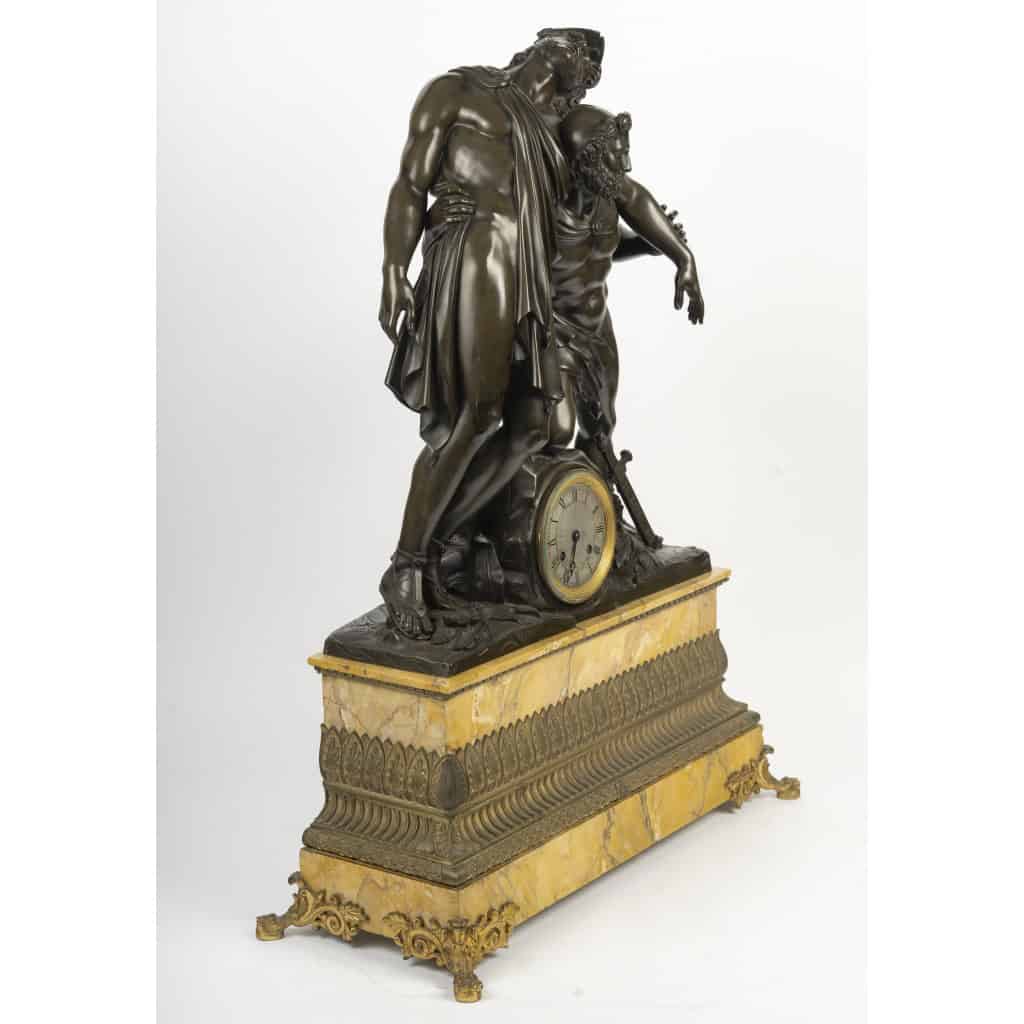 Monumentale pendule représentant Achille et Patrocle, Circa 1830 12 Monumentale pendule représentant Achille et Patrocle, Circa 1830 12