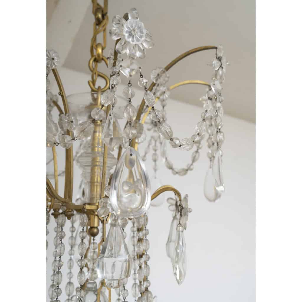 Grand lustre Louis XVI modèle « Marie-Antoinette » Circa 1870 12