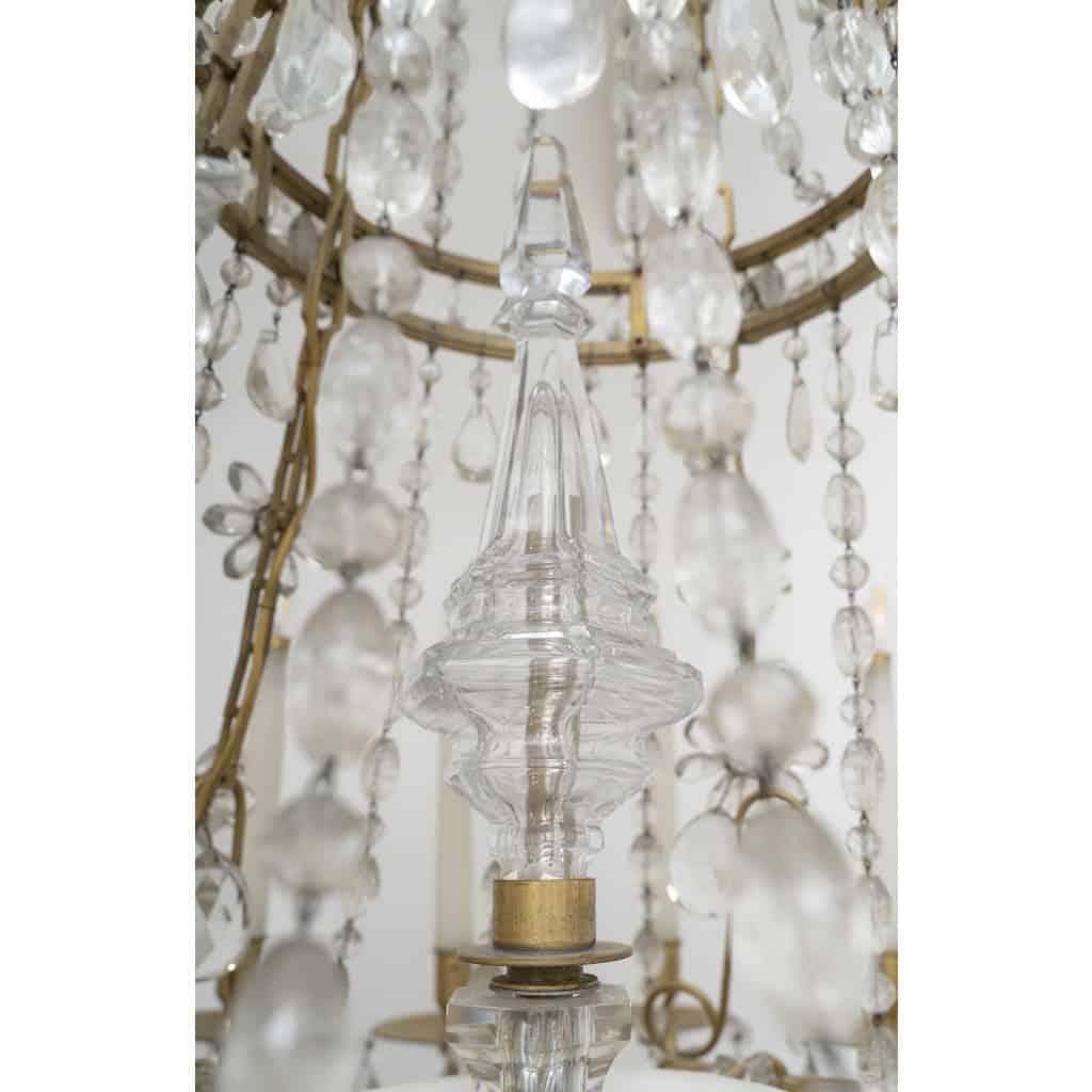 Grand lustre Louis XVI modèle « Marie-Antoinette » Circa 1870 13