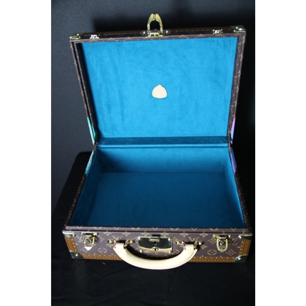 Valise Vuitton Cotteville 40 X Yayoi Kusama Citrouilles edition limitée Monogram 15