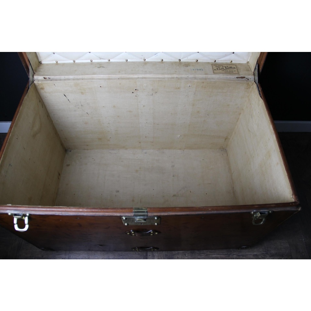 Malle Louis Vuitton en cuir courrier 90 cm 16