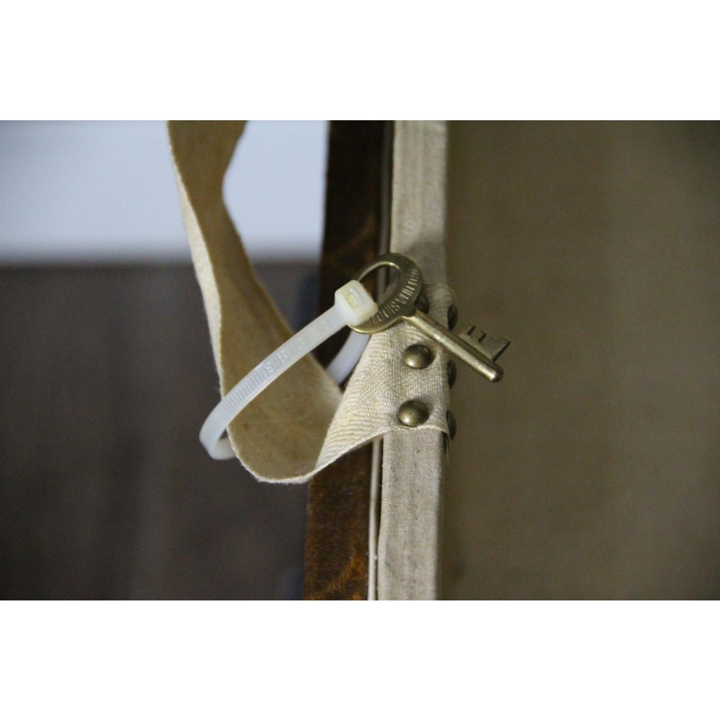 Malle Vuitton courrier 100 cm en toile tissée 18