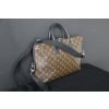 Porte-documents Louis Vuitton Monogram Macassar – Garniture en cuir noir 39