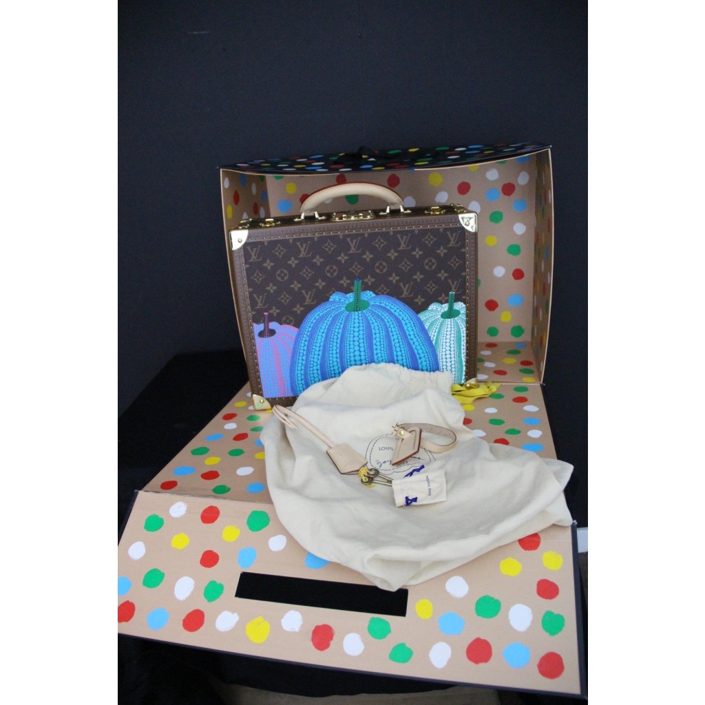 Valise Vuitton Cotteville 40 X Yayoi Kusama Citrouilles edition limitée Monogram 20