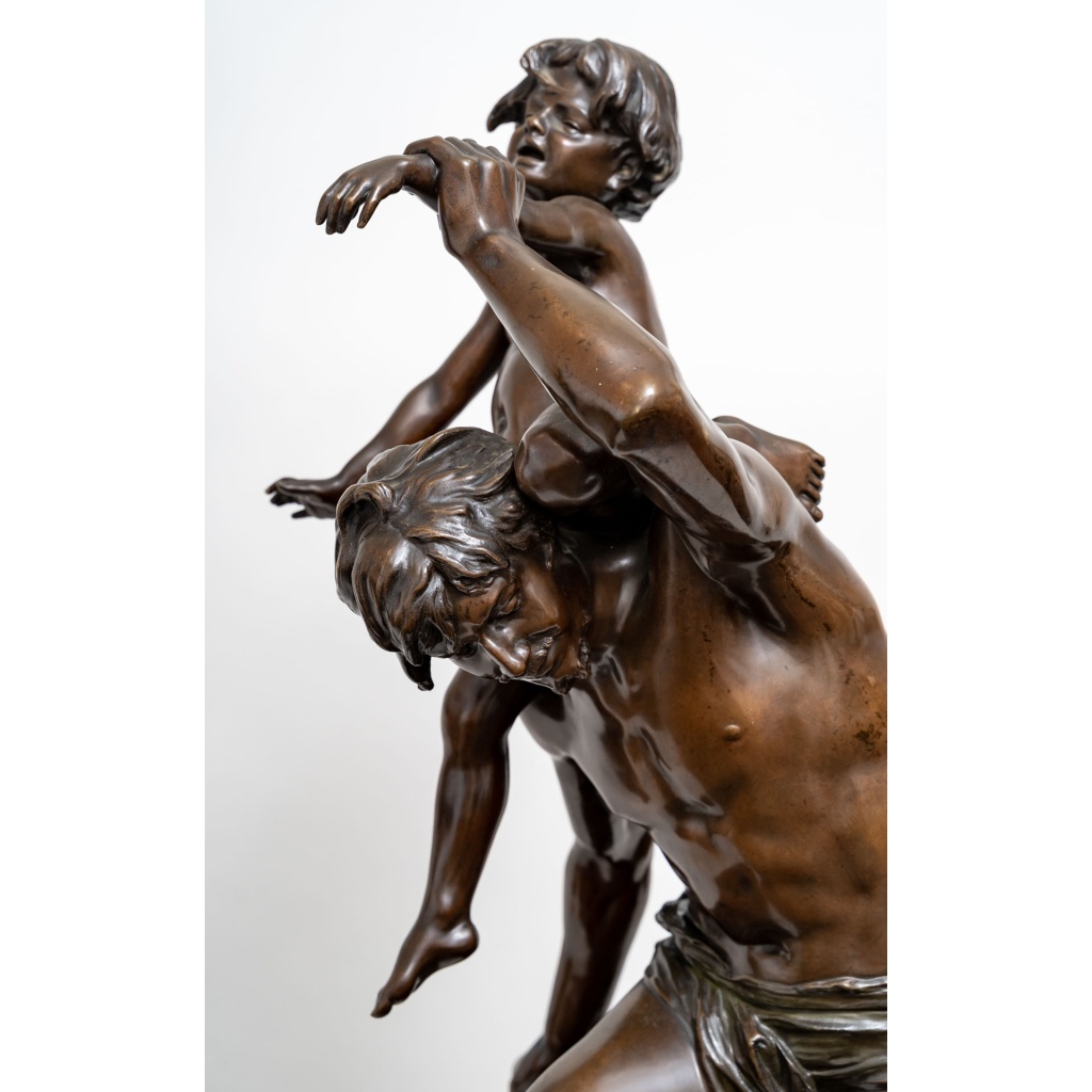 Gaston VEUVENOT-LEROUX (1854- 1942), La Traversée du Ruisseau 4