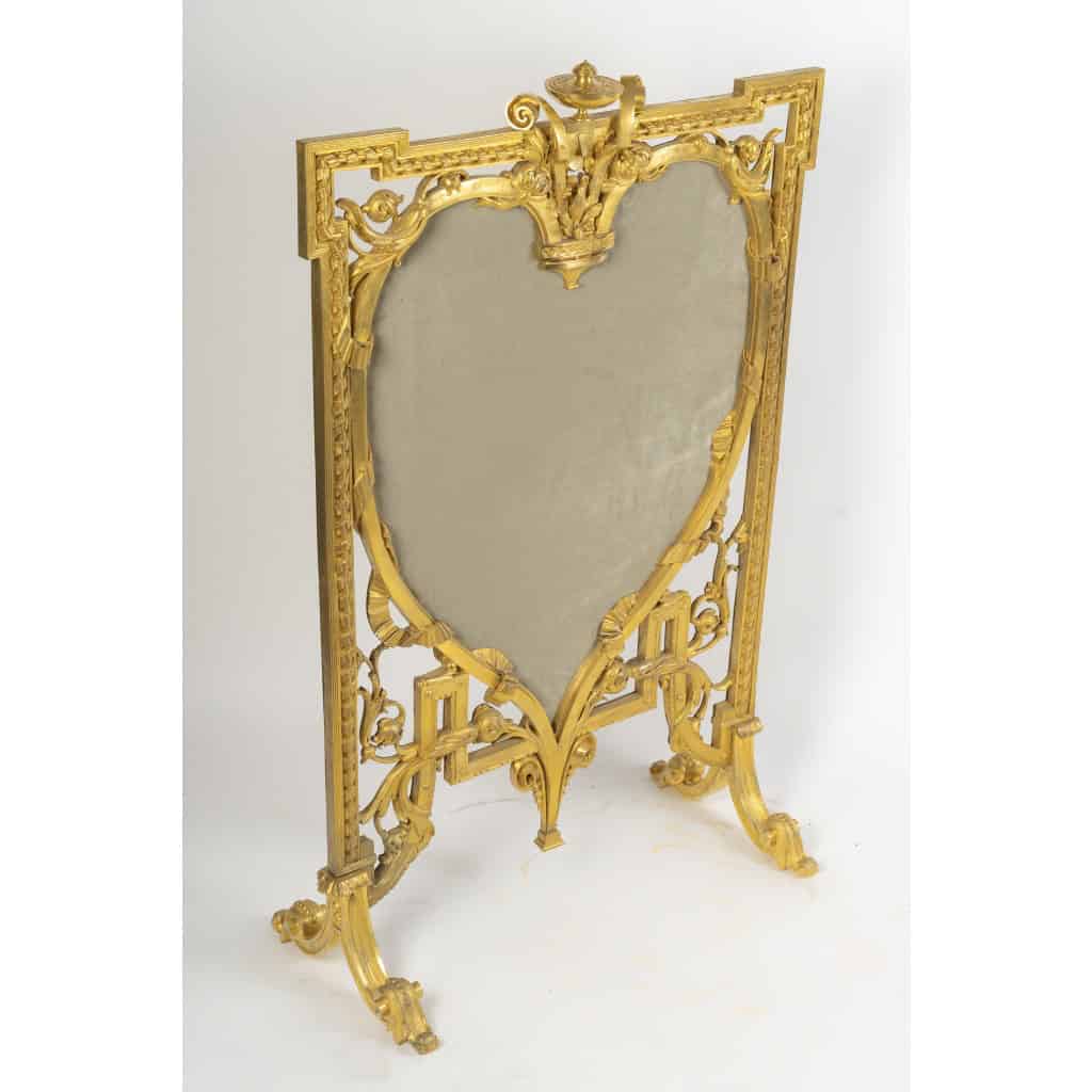 Devant de cheminée en bronze doré, circa 1870 4 Devant de cheminée en bronze doré, circa 1870 4