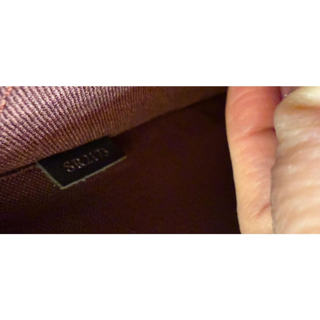 Porte-documents Louis Vuitton Monogram Macassar – Garniture en cuir noir 22