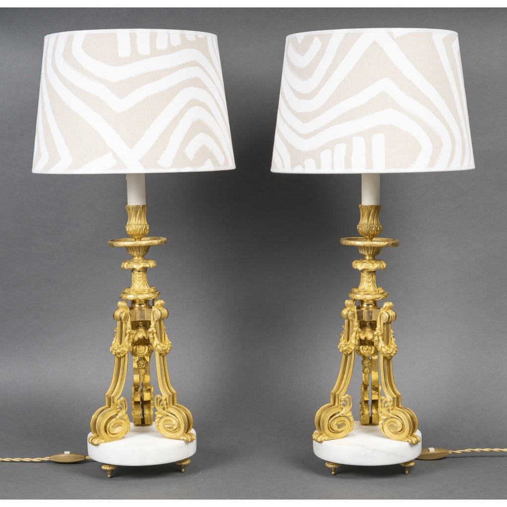 Paire De Lampes Du 19e Siècle 3