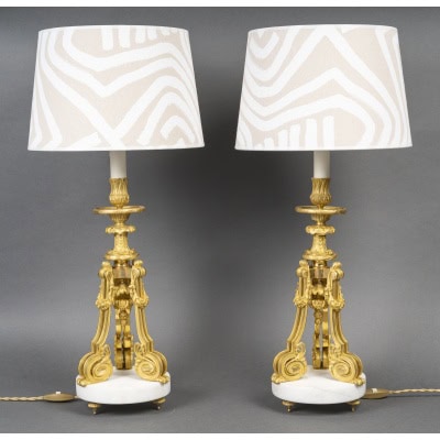 Paire De Lampes Du 19e Siècle