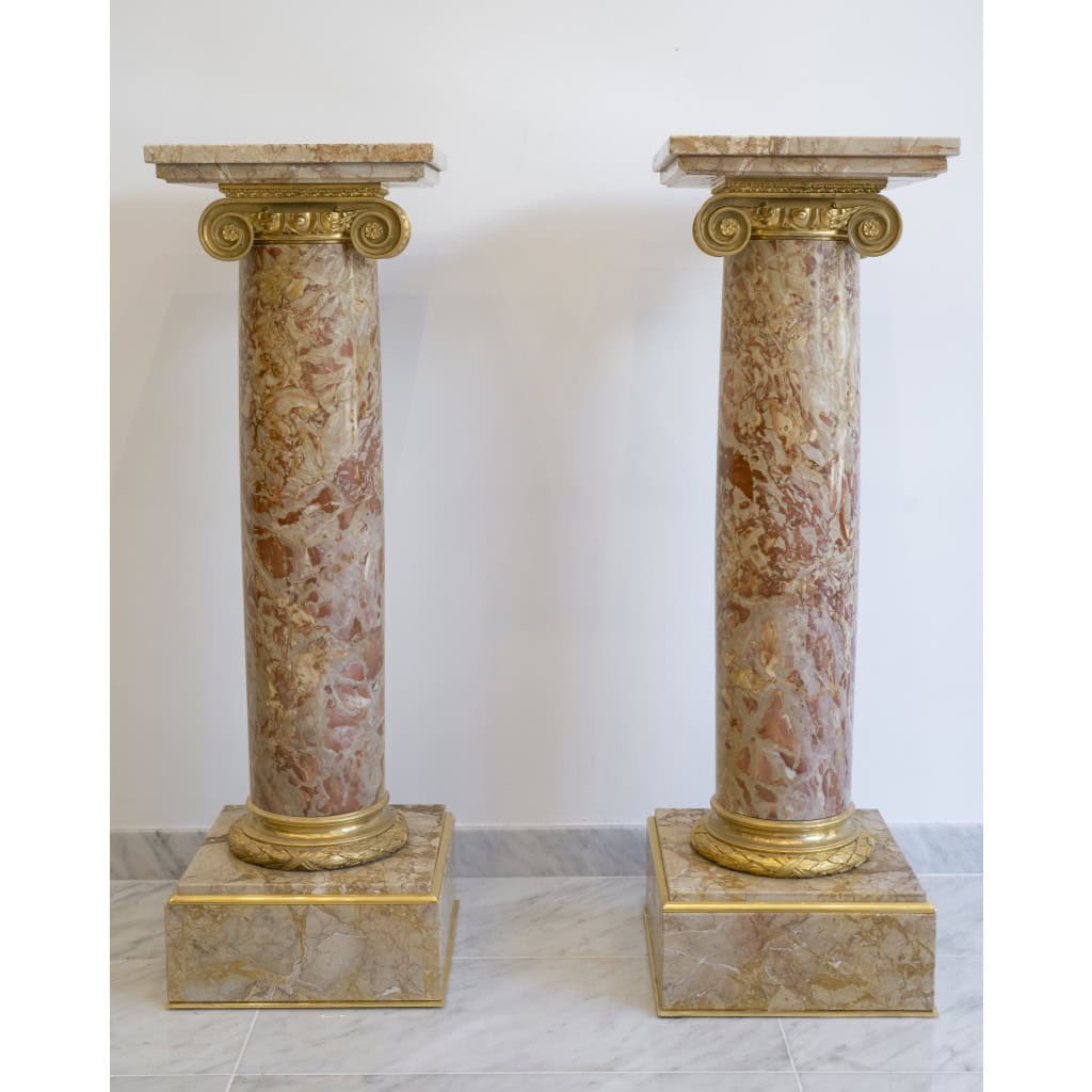 Paire de colonnes néoclassiques, Circa 1880 3 Paire de colonnes néoclassiques, Circa 1880 3