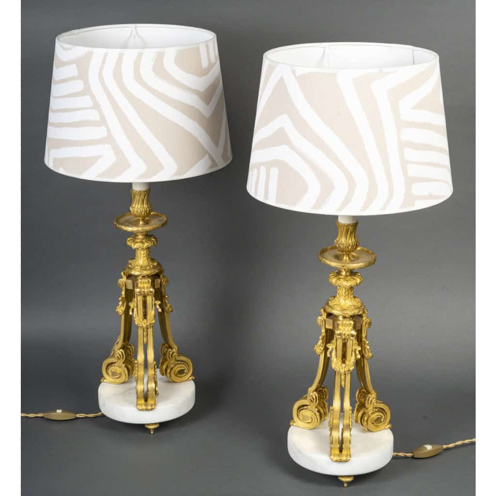 Paire De Lampes Du 19e Siècle 4