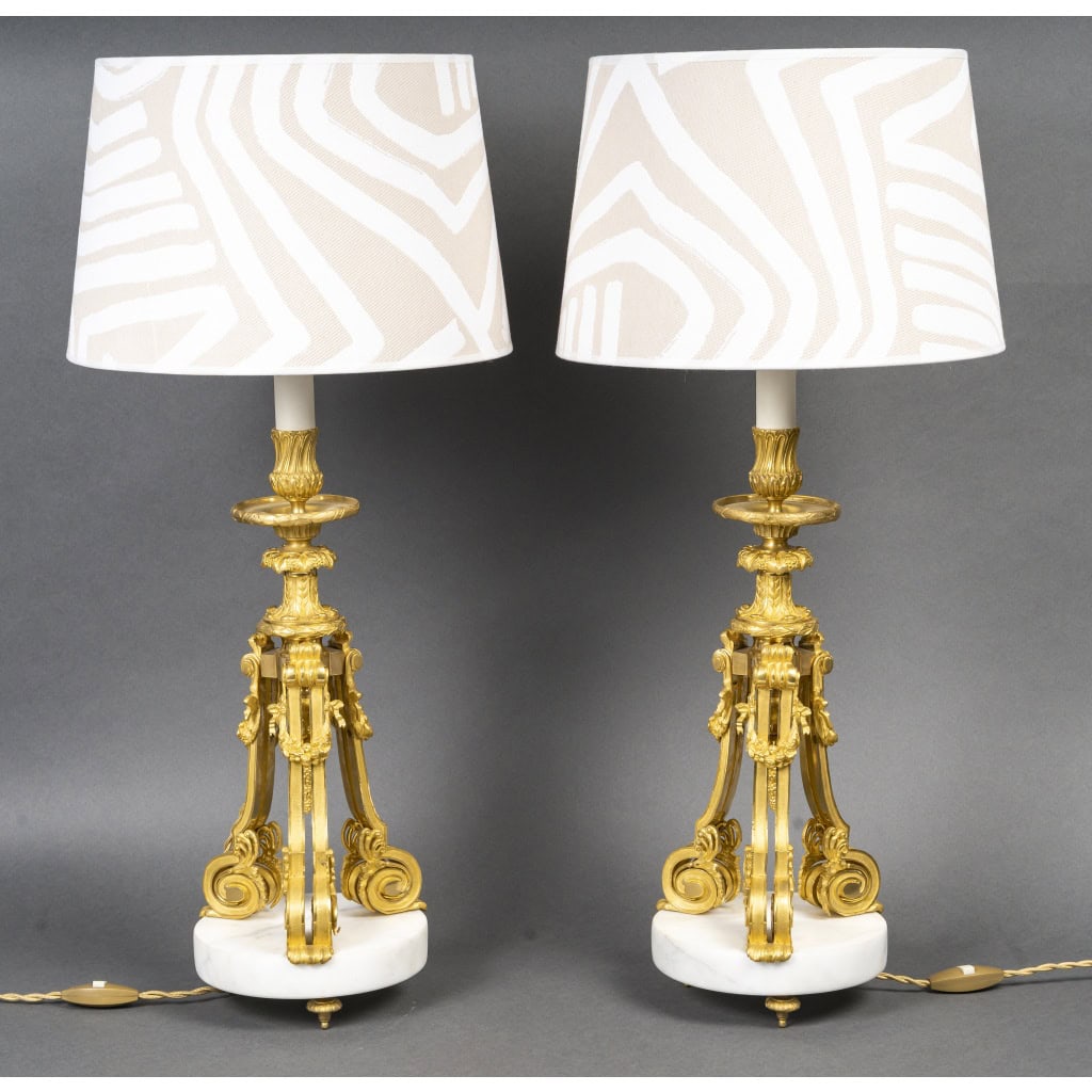 Paire De Lampes Du 19e Siècle 8