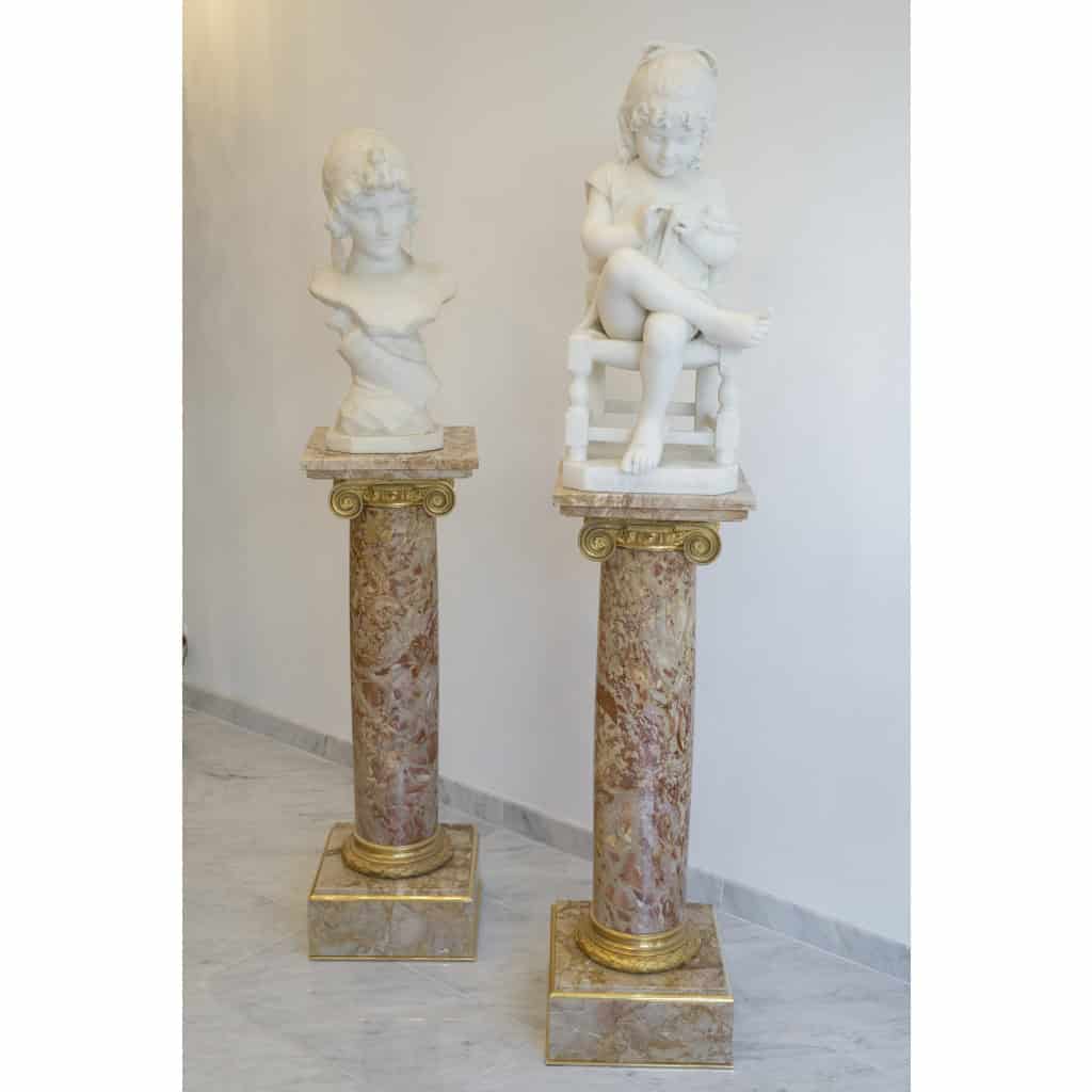 Paire de colonnes néoclassiques, Circa 1880 11 Paire de colonnes néoclassiques, Circa 1880 11