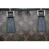 Porte-documents Louis Vuitton Monogram Macassar – Garniture en cuir noir 25