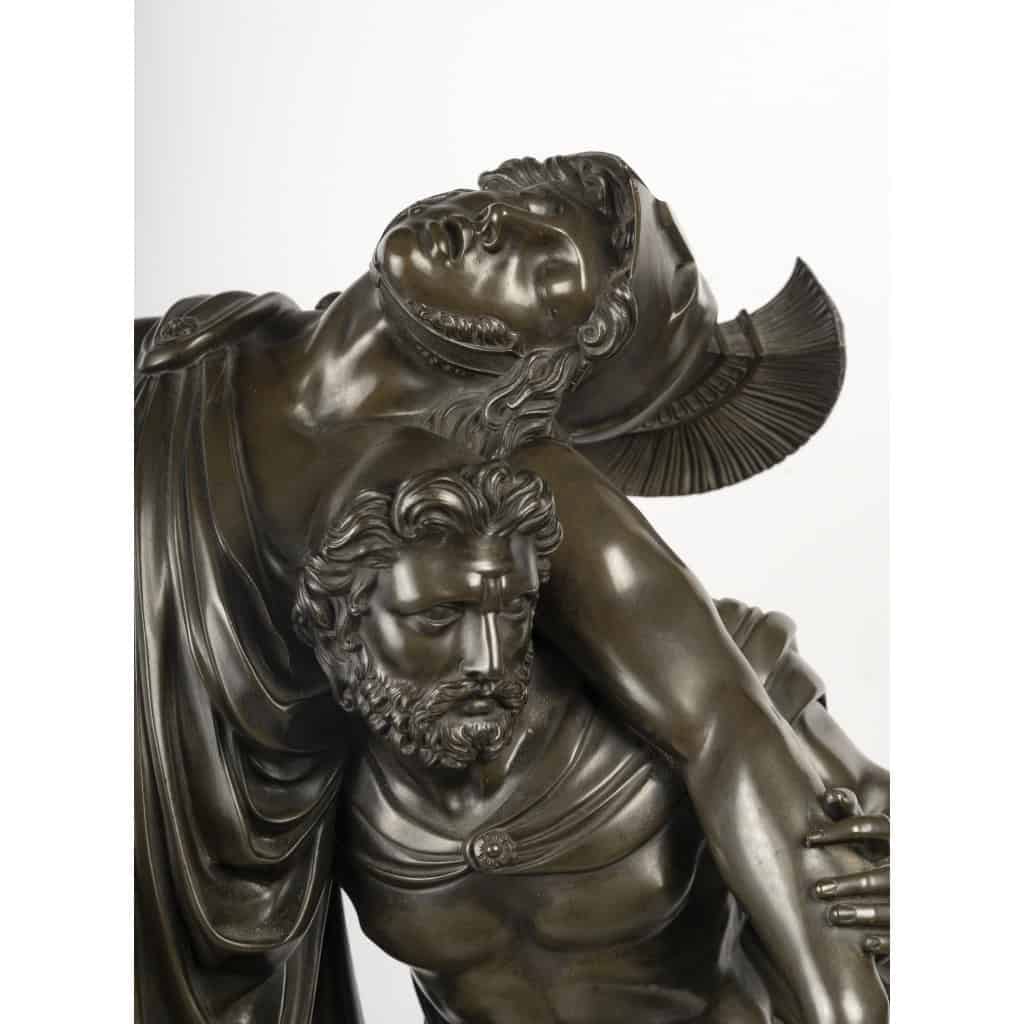 Monumentale pendule représentant Achille et Patrocle, Circa 1830 5 Monumentale pendule représentant Achille et Patrocle, Circa 1830 5