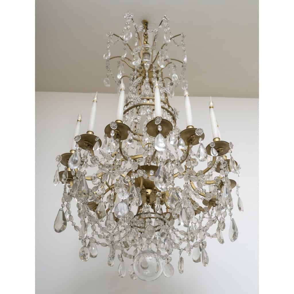 Grand lustre Louis XVI modèle « Marie-Antoinette » Circa 1870 5