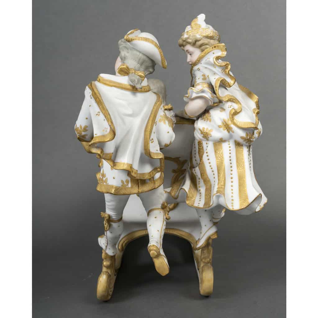 SITZENDORF, Centre de table en biscuit, Circa 1900 10