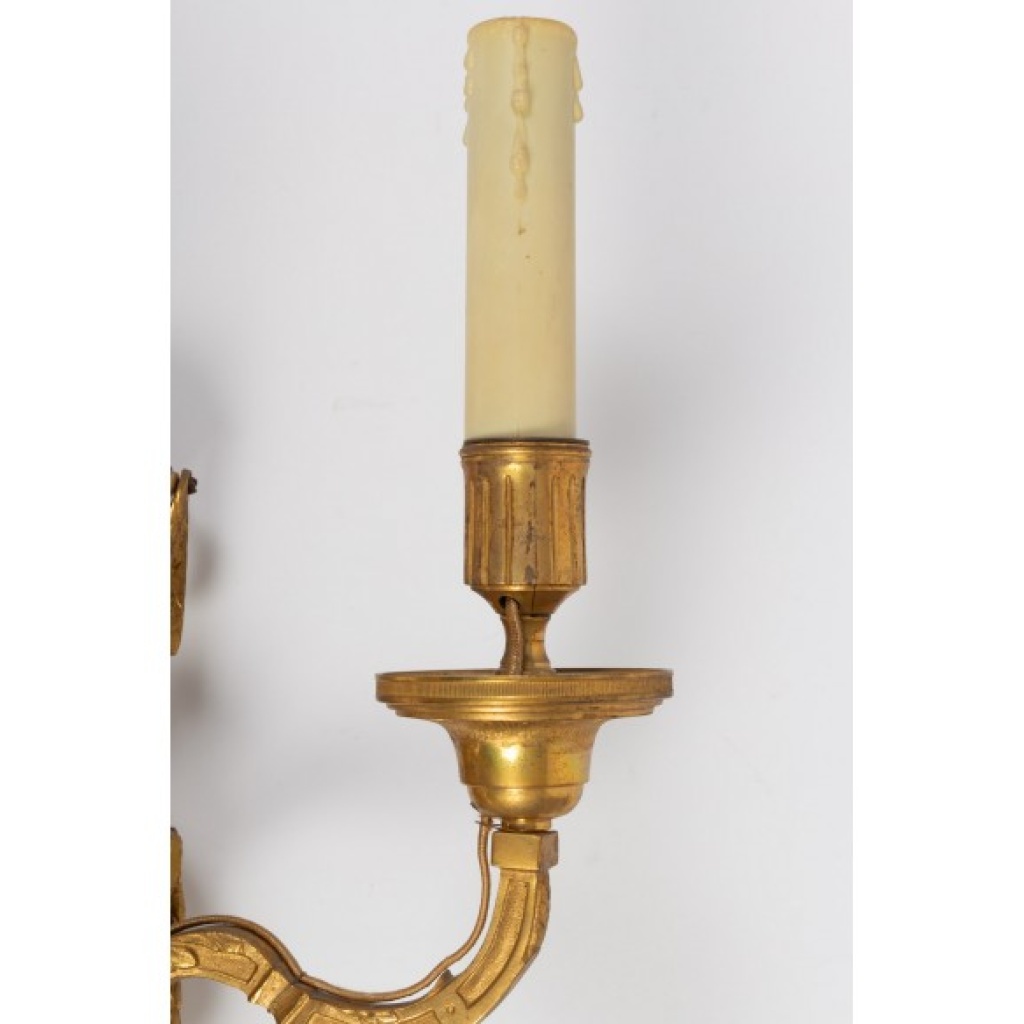 Suite de quatre appliques de style Louis XVI. XIXème siècle 5