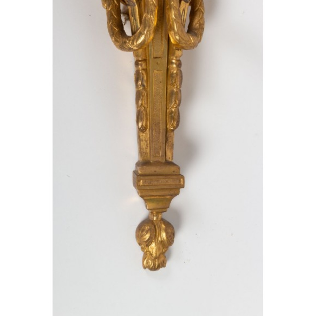 Suite de quatre appliques de style Louis XVI. XIXème siècle 6