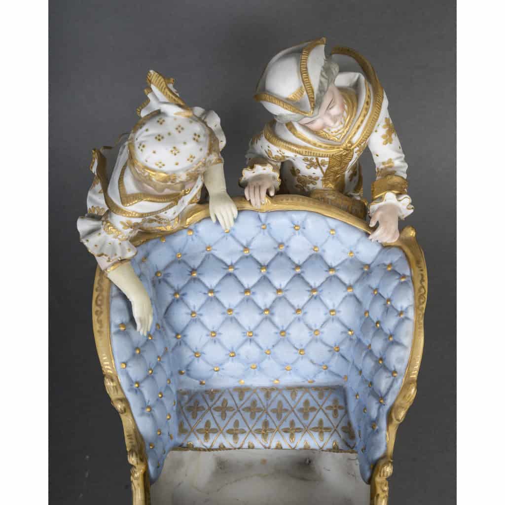 SITZENDORF, Centre de table en biscuit, Circa 1900 13