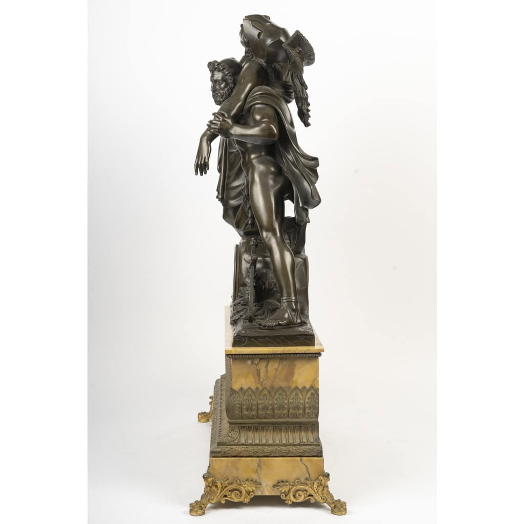 Monumentale pendule représentant Achille et Patrocle, Circa 1830 9 Monumentale pendule représentant Achille et Patrocle, Circa 1830 9