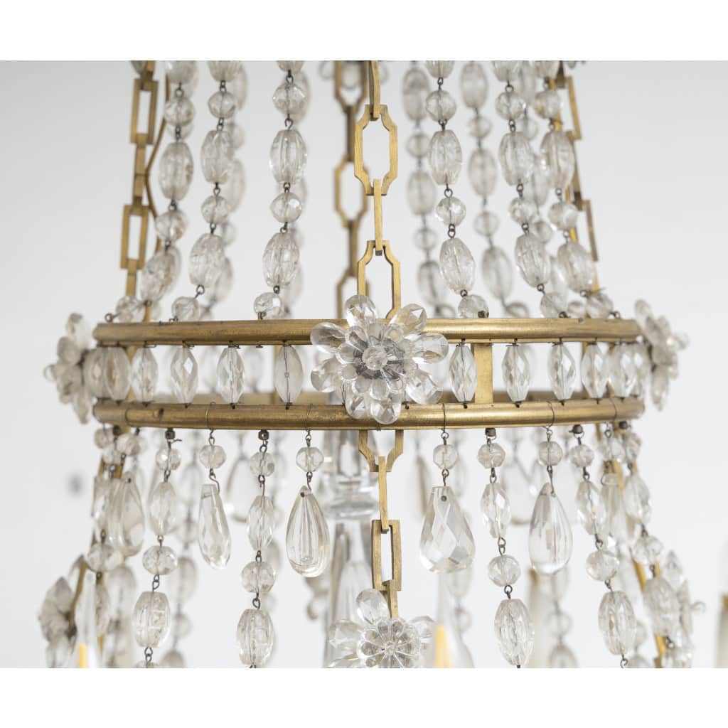 Grand lustre Louis XVI modèle « Marie-Antoinette » Circa 1870 9