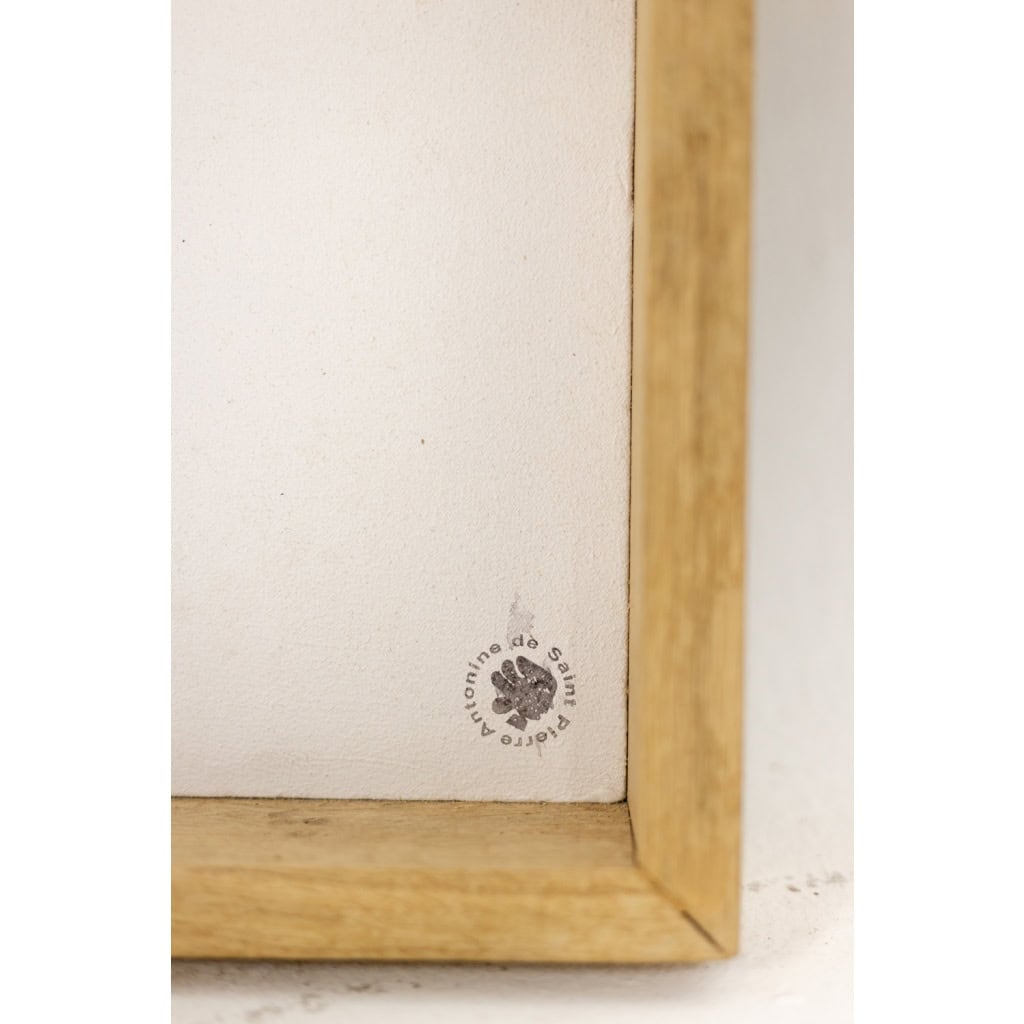 Antonine de Saint Pierre. Panneau Eva en métal laqué bleu marine. Contemporain 10